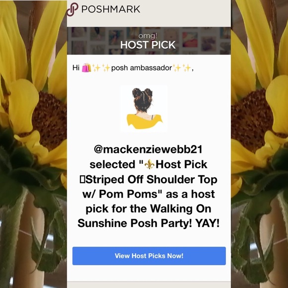 Promesa Striped Off Shoulder Top with Pom Poms. - Picture 15 of 15